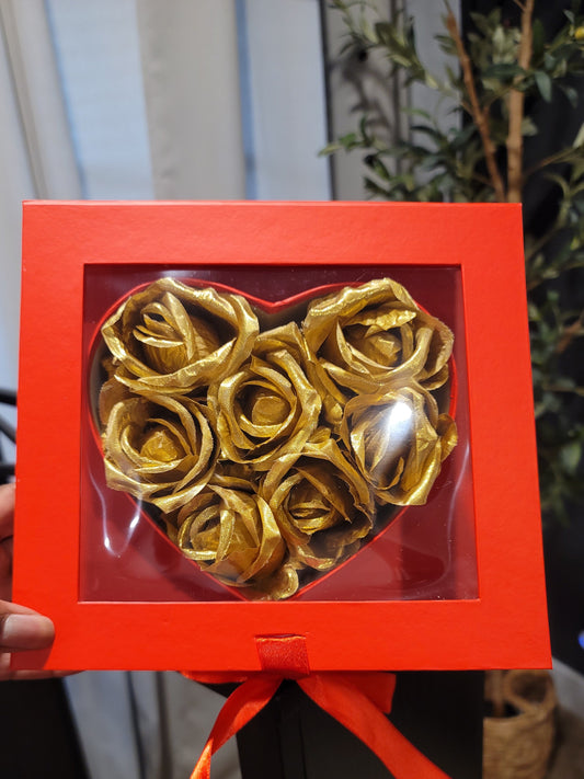 Clear Heart Flower Box